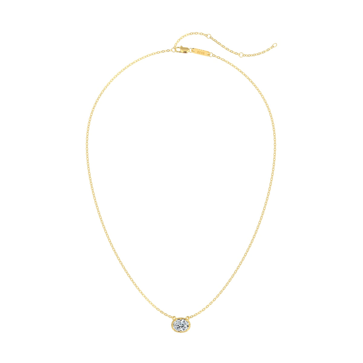 BEZEL SOLITAIRE NECKLACE