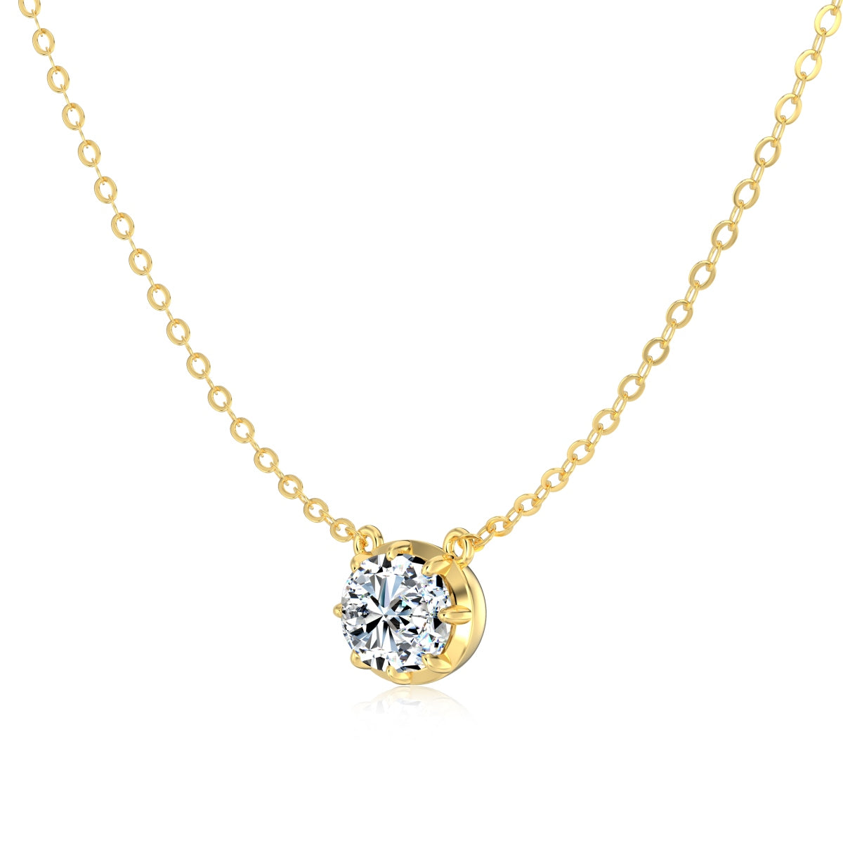 BEZEL SOLITAIRE NECKLACE
